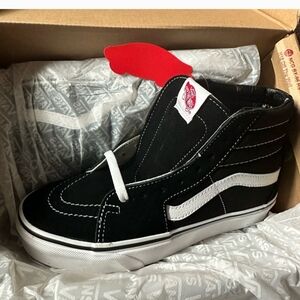 Vans Kids Black High-Top Sneakers